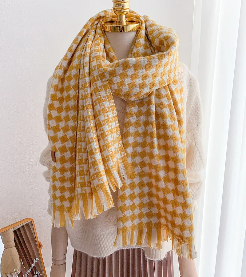 2020 Autumn Winter Female Wool Plaid Scarf Women Cashmere Scarves Long Shawl Wrap Blanket Warm Scarfs
2020 Autumn Winter Female Wool Plaid Scarf Women Cashmere Scarves Long Shawl Wrap Blanket Warm Scarfs