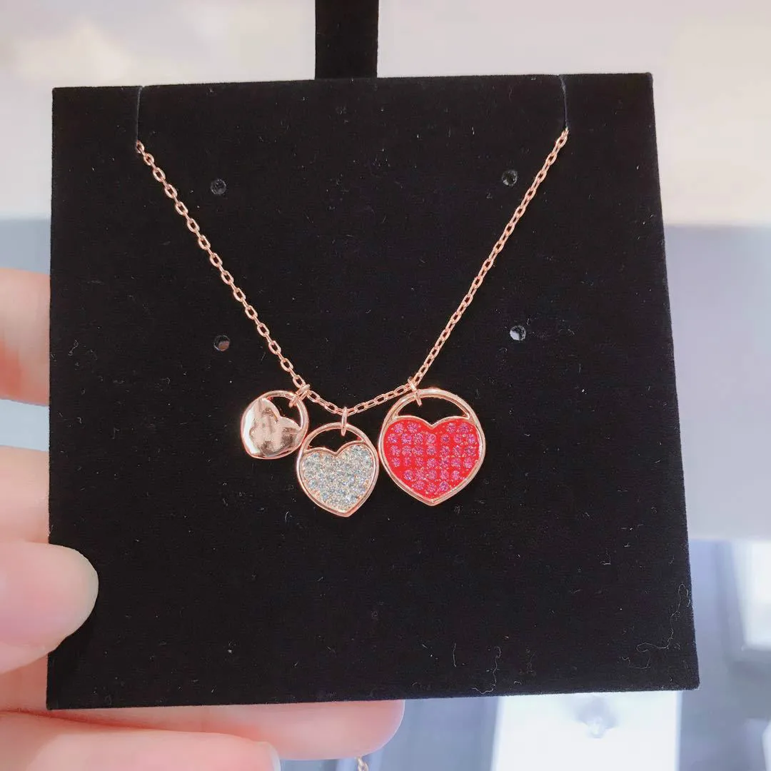 High Quality 1:1 Swa Trendy Romantic Heart Shaped Necklace Friendship New Clavicle Chain Women Gift Jewelry
High Quality 1:1 Swa Trendy Romantic Heart Shaped Necklace Friendship New Clavicle Chain Women Gift Jewelry