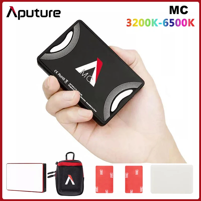 Aputure AL-MC MC RGBWW Lighting Video Mini LED Light 3200K-6500K RGB HSI/CCT/FX Light Selfie for Sony Canon Camera Photography
Aputure AL-MC MC RGBWW Lighting Video Mini LED Light 3200K-6500K RGB HSI/CCT/FX Light Selfie for Sony Canon Camera Photography