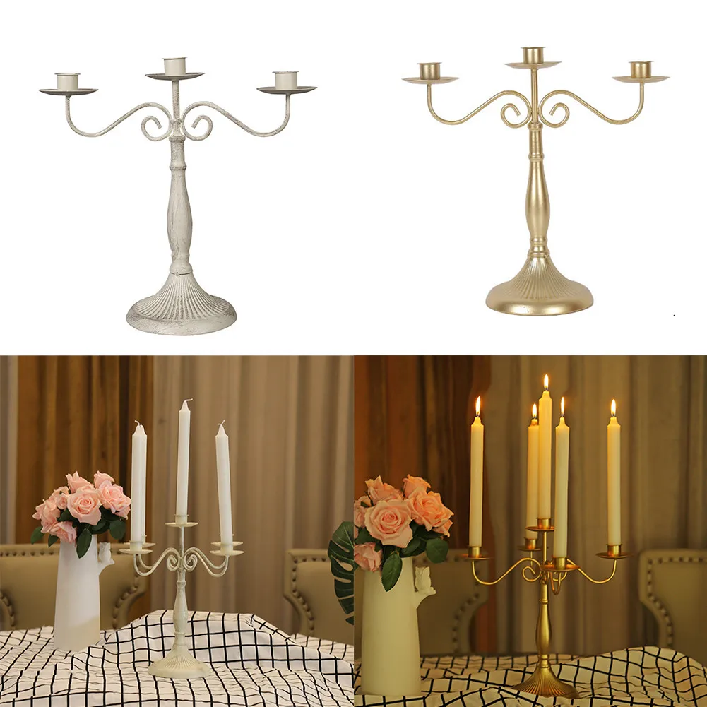 Creative Candle Holder 3Arm Metal Candle Holder Decorations Home Romantic Candlelight Dinner Table Decorations Wedding Props
Creative Candle Holder 3Arm Metal Candle Holder Decorations Home Romantic Candlelight Dinner Table Decorations Wedding Props