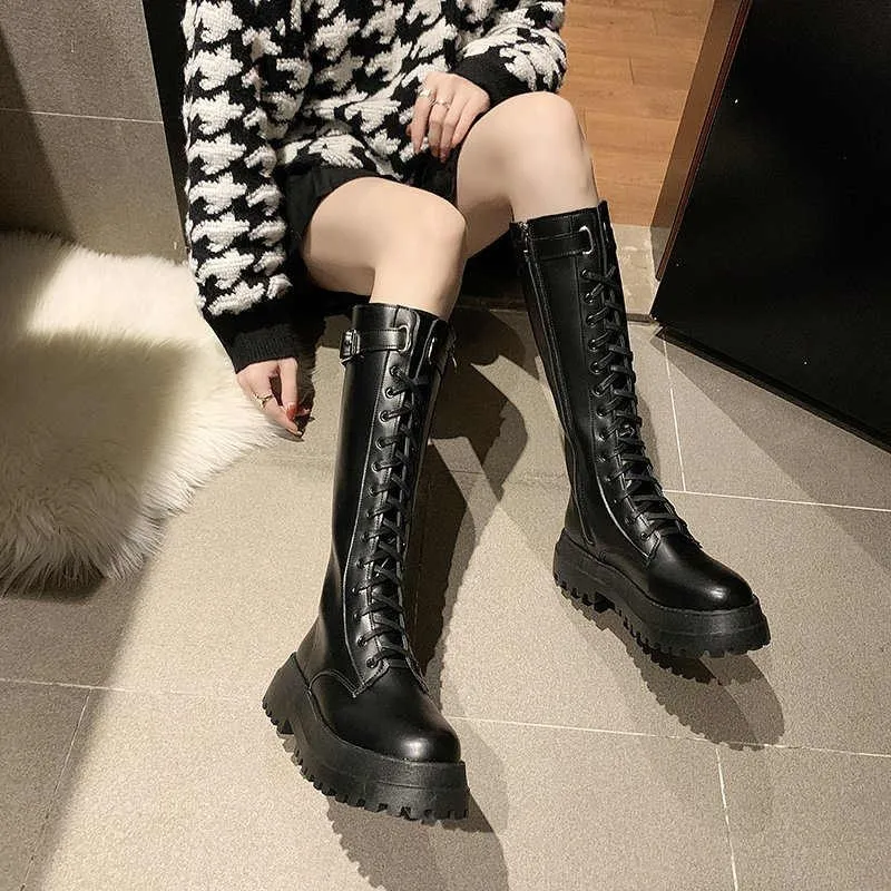 Женские высокие сапоги до колена из искусственной кожи на толстой подошве, женские высокие сапоги в стиле панк на шнуровке с пряжкой сперед...
Женские высокие сапоги до колена из искусственной кожи на толстой подошве, женские высокие сапоги в стиле панк на шнуровке с пряжкой сперед...