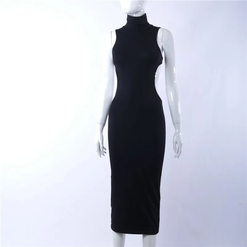 2021 Summer Turtleneck Sleeveless Midi Dresses Women Sexy Backless Bodycon Sheath Elegant Party Dress Women Dresses Vestidos
2021 Summer Turtleneck Sleeveless Midi Dresses Women Sexy Backless Bodycon Sheath Elegant Party Dress Women Dresses Vestidos