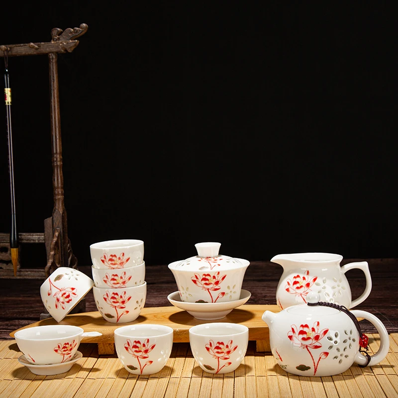 

Сине-белый изысканный Керамика Чай горшок чайники фарфоровые чайные чашки китайский чайный набор кунг-фу посуда Чай горшок кружка Чай цере...