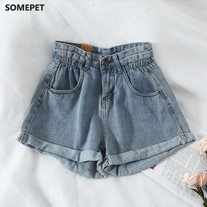 New Summer High Waist Denim Shorts Women Casual Loose Ladies Fashion Plus Size Elastic Waist Wide Leg Short Jeans Female
New Summer High Waist Denim Shorts Women Casual Loose Ladies Fashion Plus Size Elastic Waist Wide Leg Short Jeans Female