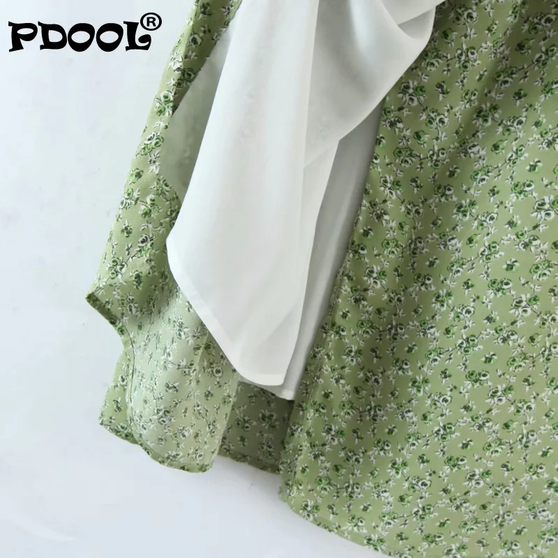 Vintage Side Buttons Wrap Girl Dress Elegant Slim Green Floral Print Vestidos Fashion V Neck Women Summer Dress
Vintage Side Buttons Wrap Girl Dress Elegant Slim Green Floral Print Vestidos Fashion V Neck Women Summer Dress