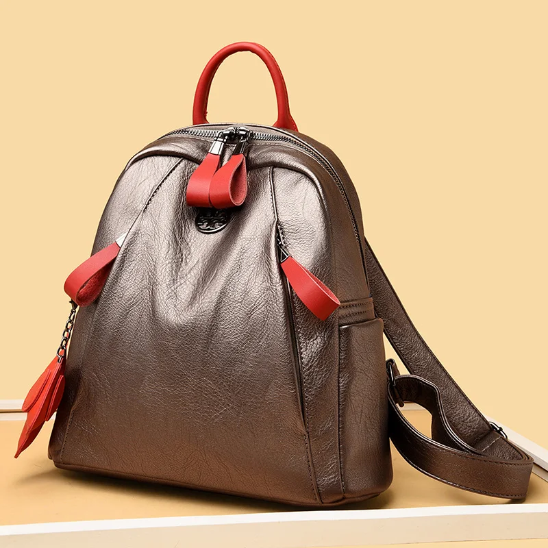 Vintage Women's Backpacks Female Back Pack Ladies Shoulder Bag Women bag Leather Travel Backpack Mochilas Schoolbag For Girls
Vintage Women's Backpacks Female Back Pack Ladies Shoulder Bag Women bag Leather Travel Backpack Mochilas Schoolbag For Girls