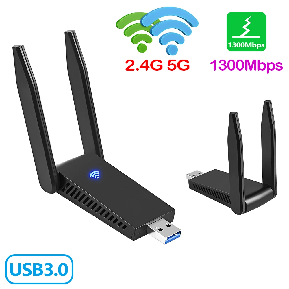 1300 Мбит/с 2 4 г 5G Dual Band USB3.0 11ac Беспроводной беспроводной локальной сети 1200 драйвер
