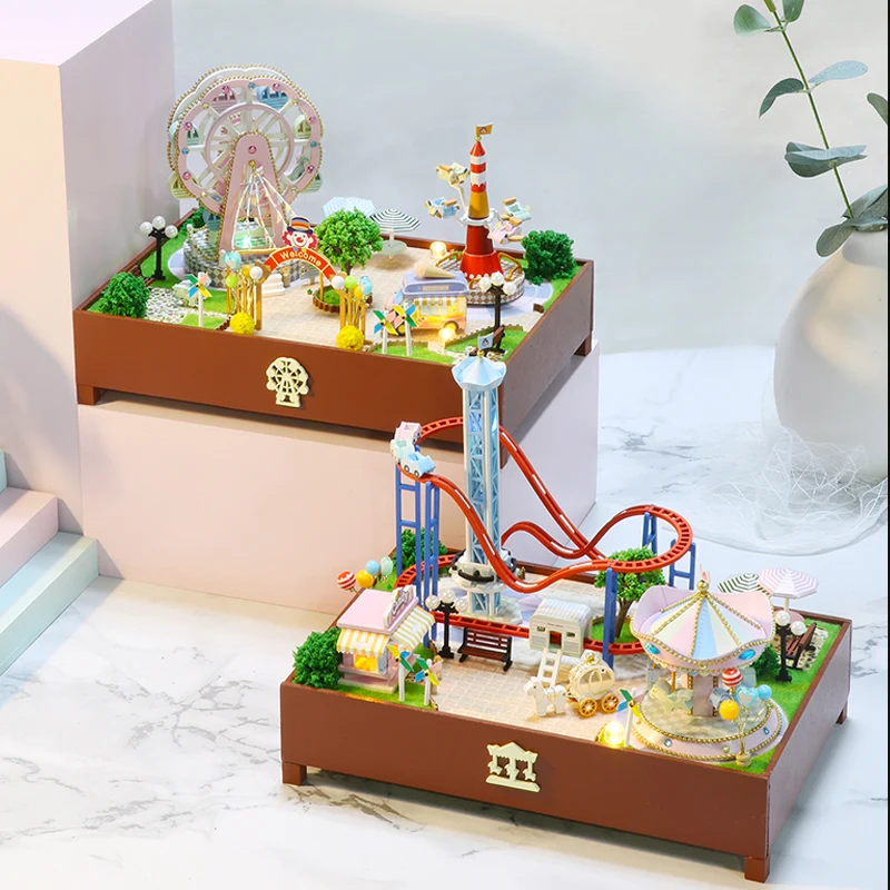 DIY Dollhouse Wooden Doll Houses Miniature Doll House Furniture Kit Casa Music Led Toys for Children Birthday Gift
DIY Dollhouse Wooden Doll Houses Miniature Doll House Furniture Kit Casa Music Led Toys for Children Birthday Gift