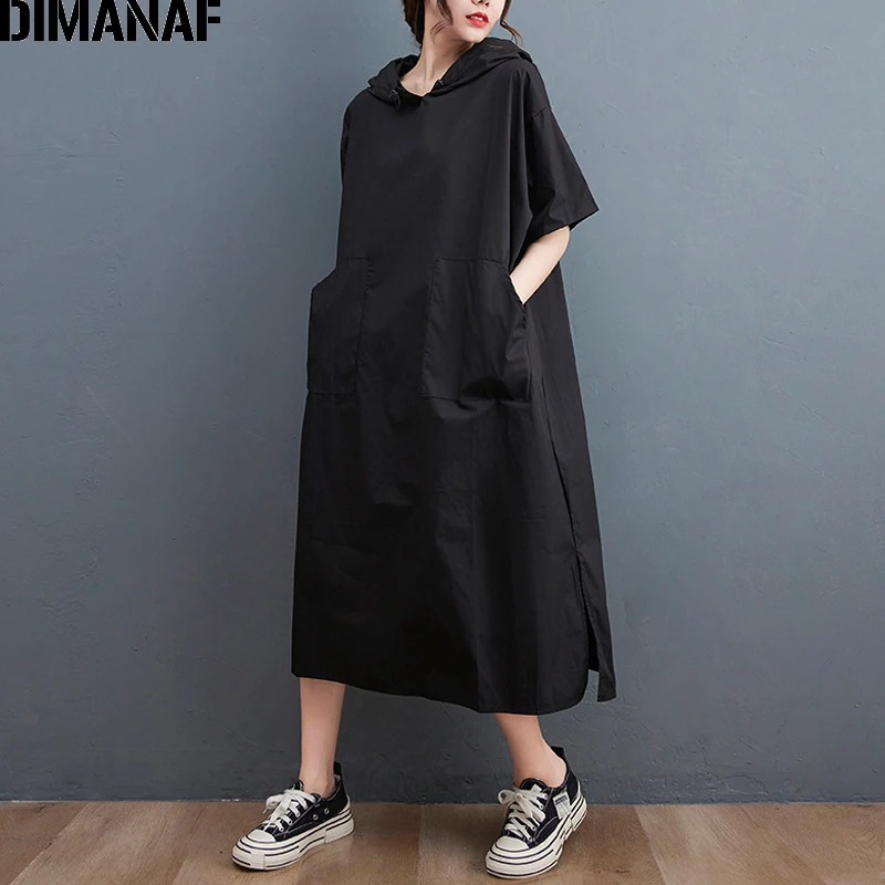 DIMANAF 2021 Plus Size Summer Shirt Dress Women Sundress Lady Vestidos Long Dress Oversize Loose Casual 5XL 6XL Hooded Pockets
DIMANAF 2021 Plus Size Summer Shirt Dress Women Sundress Lady Vestidos Long Dress Oversize Loose Casual 5XL 6XL Hooded Pockets