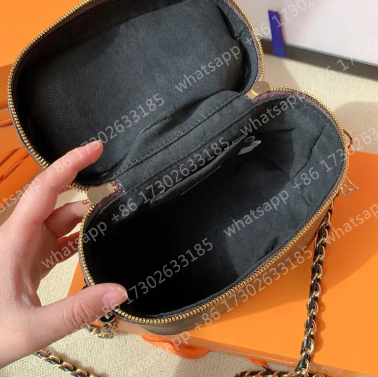 

42262 Luxury Designer Wallet Nice VANITY PM Bag Handbag Crossbody Shoulder Chain Strap Makeup Bag