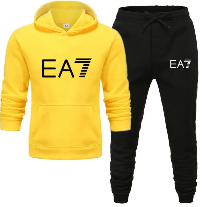 Tracksuit Men Fashion Hoodies Men Suits Brand EA7 Sets Men Sweatshirts+Sweatpants Autumn Winter Fleece Hooded Pullover
Tracksuit Men Fashion Hoodies Men Suits Brand EA7 Sets Men Sweatshirts+Sweatpants Autumn Winter Fleece Hooded Pullover