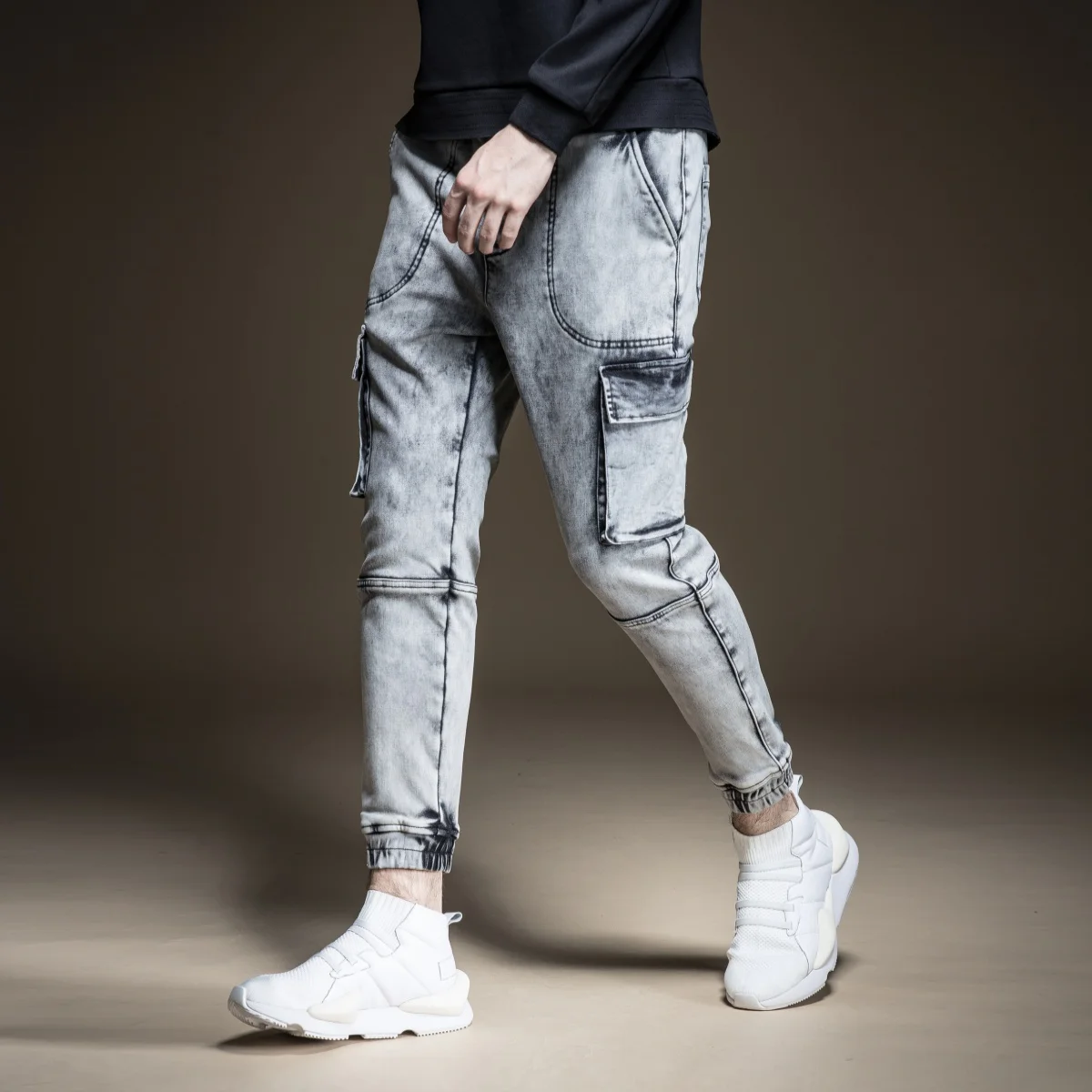 Fake Designer Clothes Promotion Light Pinli Fall 2019 New Men's Decoration Body Tight Waist Make Old Jeans Trend B193416420
Fake Designer Clothes Promotion Light Pinli Fall 2019 New Men's Decoration Body Tight Waist Make Old Jeans Trend B193416420
