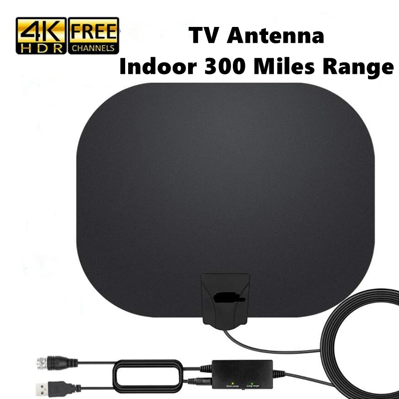 Indoor 300 Miles Range TV Antenna Amplified HD Indoor Digital TV Antenna Long 5m Range Antenna Support 4K 1080p Smart HDTV
Indoor 300 Miles Range TV Antenna Amplified HD Indoor Digital TV Antenna Long 5m Range Antenna Support 4K 1080p Smart HDTV