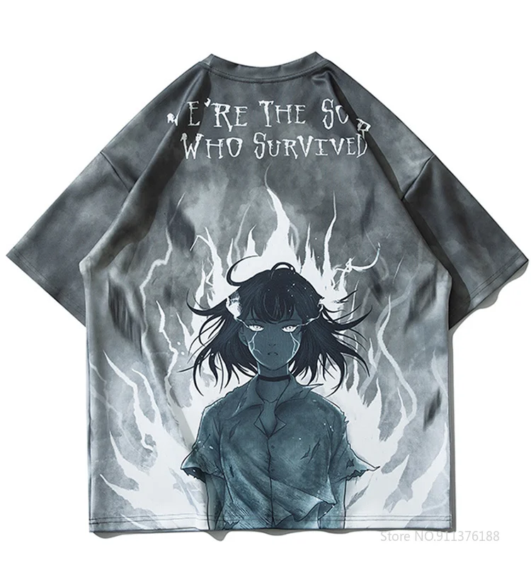 Ajoc T Shirt Men Japanese Anime Manga Flame Print Men‘s Tee Shirts Summer Loose Cozy High Street Harajuku Comics Streetwear
Ajoc T Shirt Men Japanese Anime Manga Flame Print Men‘s Tee Shirts Summer Loose Cozy High Street Harajuku Comics Streetwear