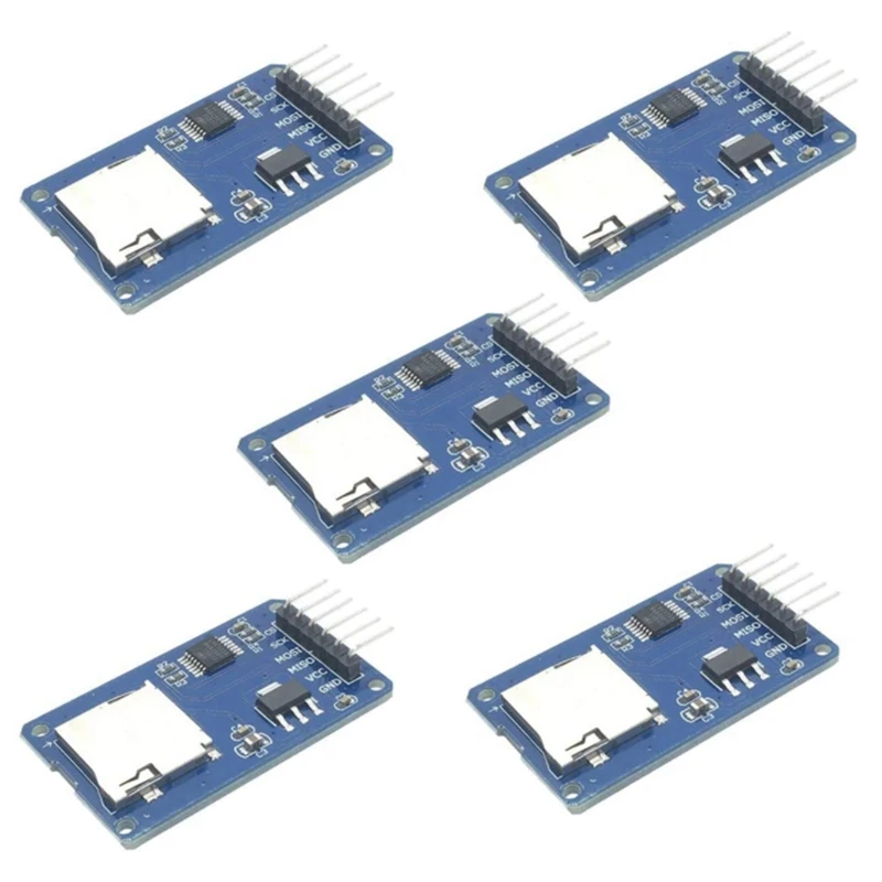 

Модуль для Карт MicroSD, устройство чтения/записи TF-карт, интерфейс SPI с чипом преобразования уровня, 2 шт.