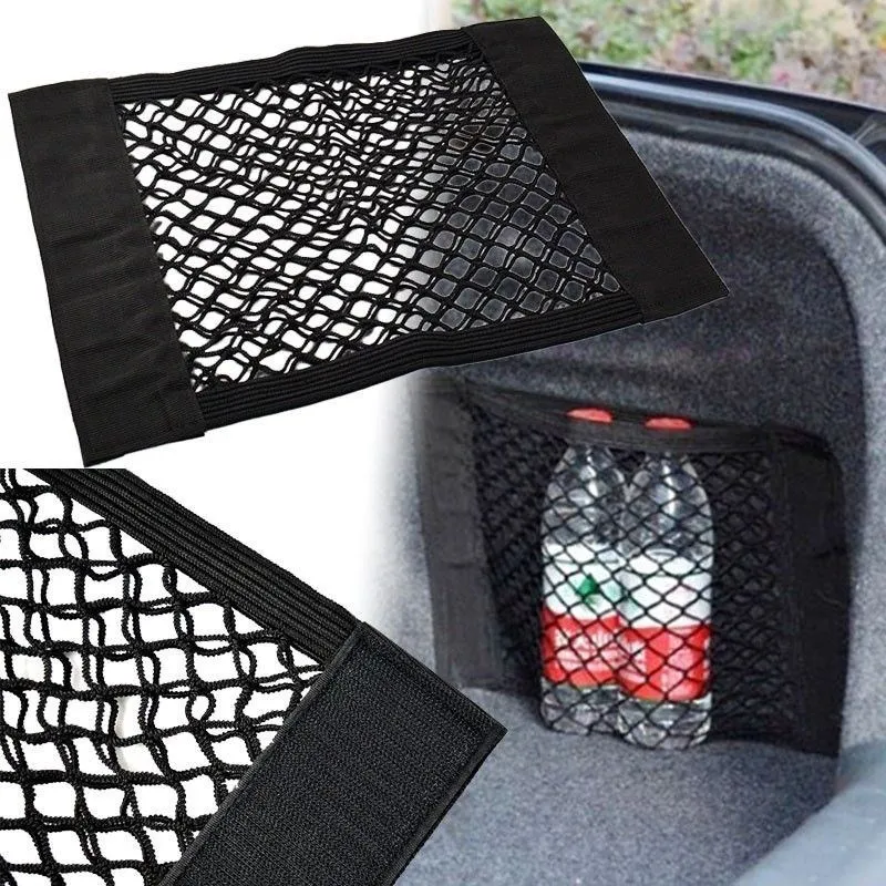 Car Back Rear Trunk Storage Net Seat Elastic String Net Magic Sticker Mesh Storage Bag Pocket Cage Auto Organizer Seat Back Bag
Car Back Rear Trunk Storage Net Seat Elastic String Net Magic Sticker Mesh Storage Bag Pocket Cage Auto Organizer Seat Back Bag