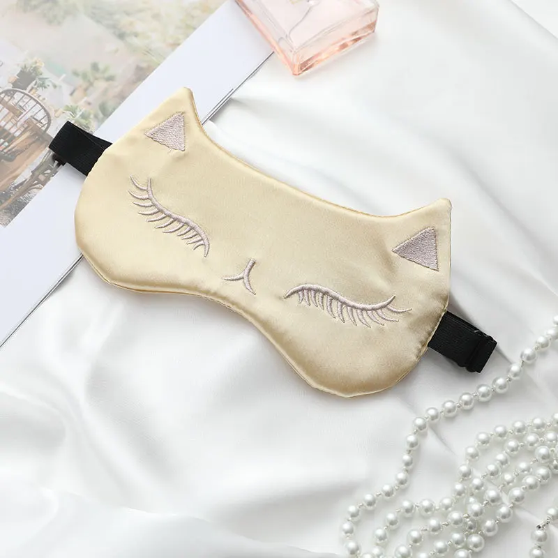 1pc Simulation Silk Cat Eye Mask Breathable Shading Sleep Eye Mask Adjustable Button Eye Mask Gift Маска Кошачий Глаз
1pc Simulation Silk Cat Eye Mask Breathable Shading Sleep Eye Mask Adjustable Button Eye Mask Gift Маска Кошачий Глаз