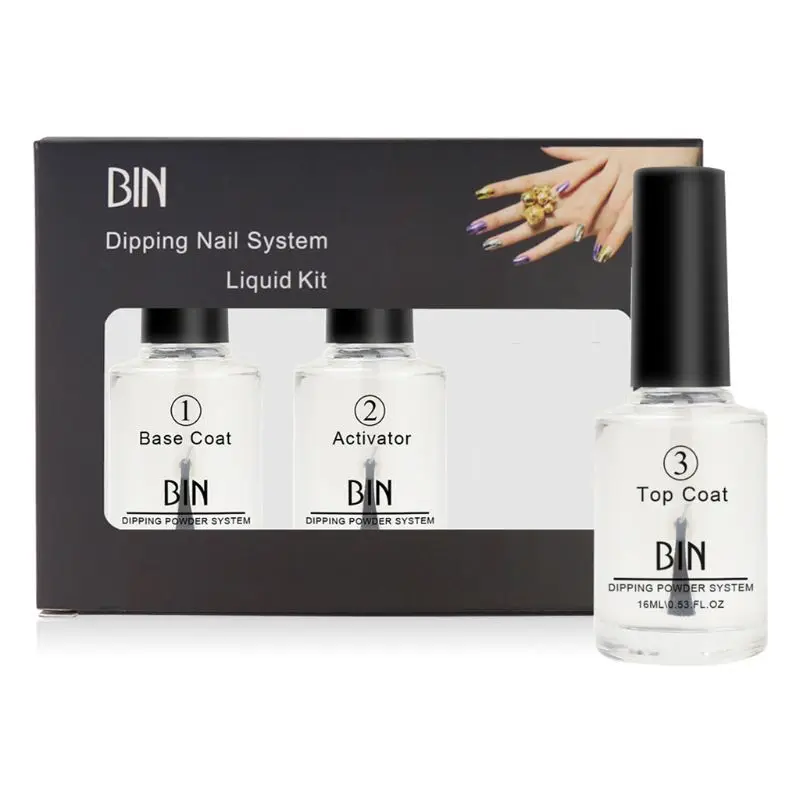 3pcs/set 15ML Nail Color Dip Dipping Powder Pro Polish Starter Kit Base Top Coat Activator C1FF
3pcs/set 15ML Nail Color Dip Dipping Powder Pro Polish Starter Kit Base Top Coat Activator C1FF