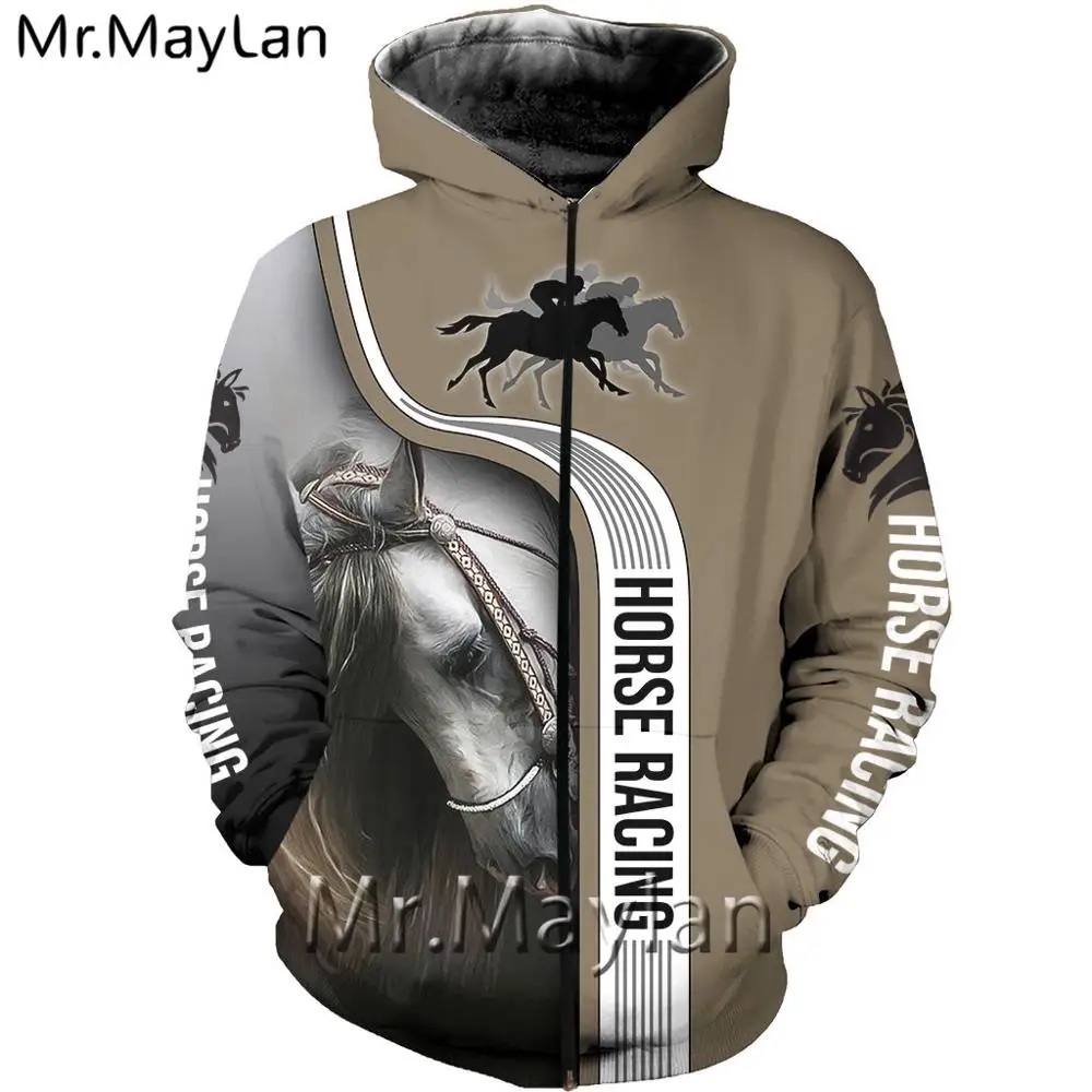 Horse Racing 3D Print Jacket Men/women Harajuku Mens Hoodie Unisex Casual Gothic Streetwear Sweatshirt Pullover sudadera hombre
Horse Racing 3D Print Jacket Men/women Harajuku Mens Hoodie Unisex Casual Gothic Streetwear Sweatshirt Pullover sudadera hombre