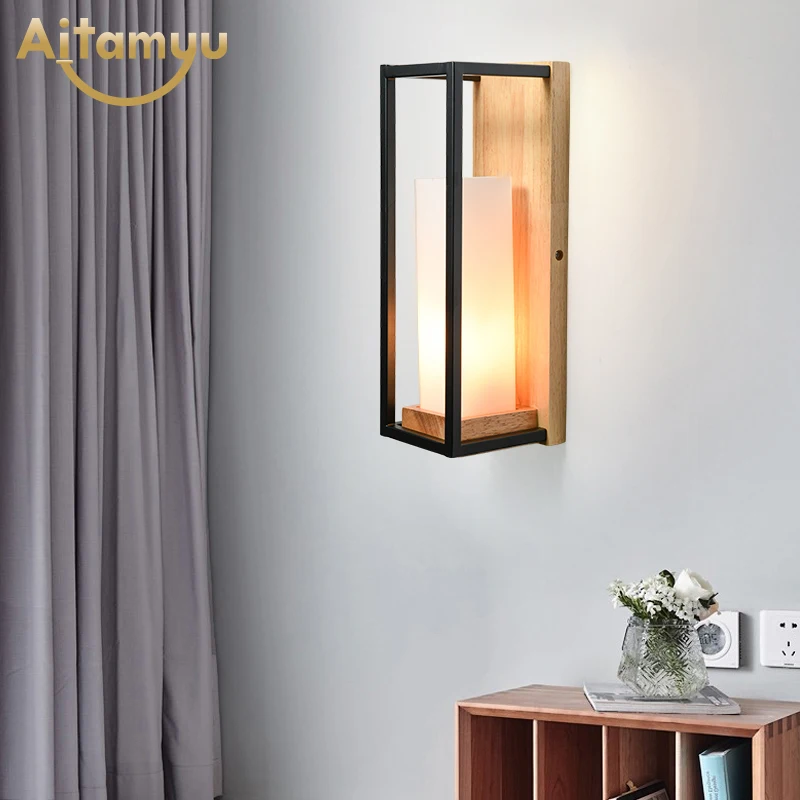 Wooden LED Wall Lamp For Bedroom Reading Hotel Bedside Decor Wooden Wall Sconce Iron Wall Lights 
Wooden LED Wall Lamp For Bedroom Reading Hotel Bedside Decor Wooden Wall Sconce Iron Wall Lights