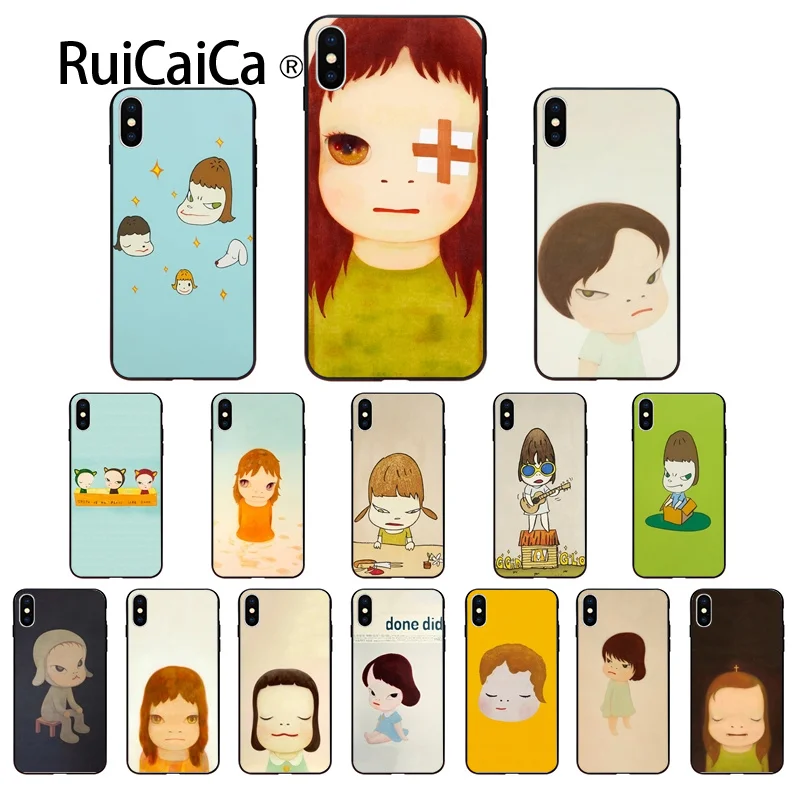 Фото Ruicaica Nara Michi мягкий чехол для телефона с куклами лунатиками из ТПУ Apple iPhone 8 7 6 6S Plus X