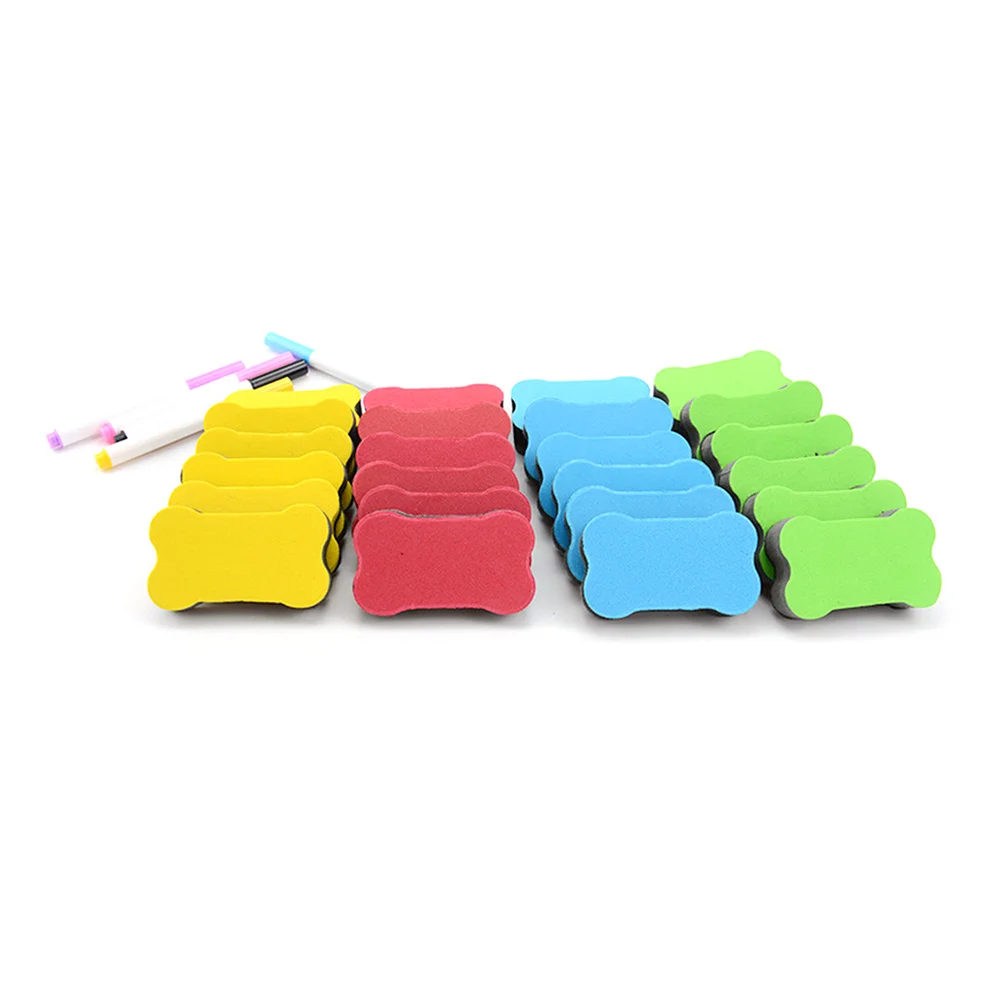 12PCS Small Bone EVA Magnetic Black Board Eraser for Home School and Office (Random Color)
12PCS Small Bone EVA Magnetic Black Board Eraser for Home School and Office (Random Color)