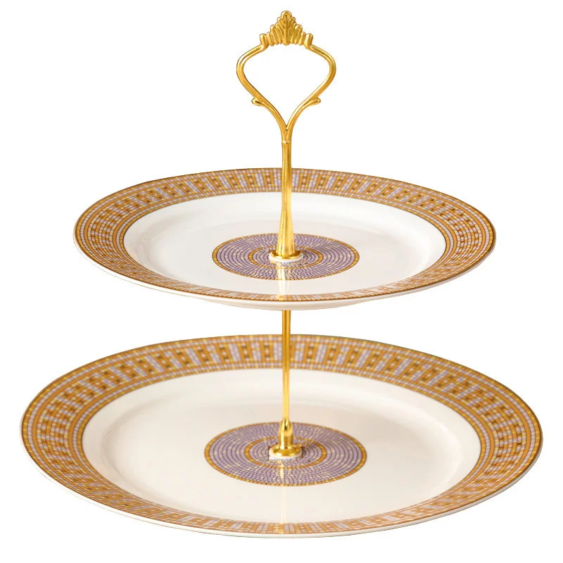 European Tray Holiday Party Two-layer Fruit Plate Dessert Candy Dish Cake Stand Self-help Display Home Table Decoration Trays
European Tray Holiday Party Two-layer Fruit Plate Dessert Candy Dish Cake Stand Self-help Display Home Table Decoration Trays