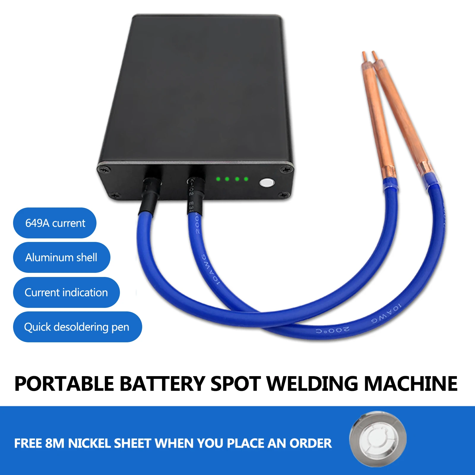 Mini Spot Welder With 4 Output Power Household Diy Nickel Belt Portable 18650 Spot Welder With Aluminum Alloy Shell
Mini Spot Welder With 4 Output Power Household Diy Nickel Belt Portable 18650 Spot Welder With Aluminum Alloy Shell