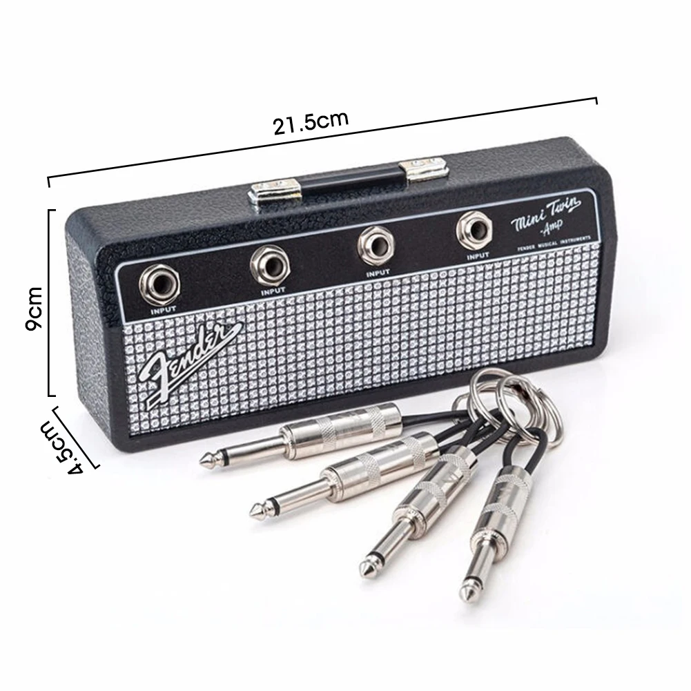 Guitar Key Holder Wall Mounted Guitar Wall Keychain Retro Radio Style 4 Plugs Key Storage Jack Rack Vintage Amplifier Home Decor
Guitar Key Holder Wall Mounted Guitar Wall Keychain Retro Radio Style 4 Plugs Key Storage Jack Rack Vintage Amplifier Home Decor