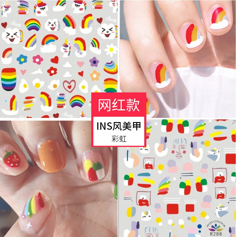 1PCS Hyuna Style Nail Stickers Accessories Rainbow Cherry Decals Sexy Beauty Nails Self-Adhesive Stickers
1PCS Hyuna Style Nail Stickers Accessories Rainbow Cherry Decals Sexy Beauty Nails Self-Adhesive Stickers