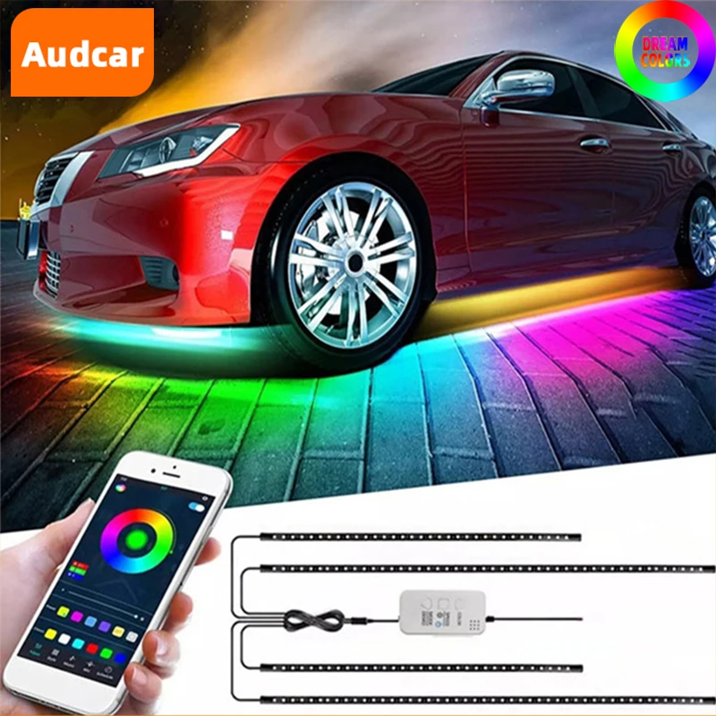 Audcar Car Flexible Strip Light LED Underbody Remote /APP Control RGB LED Lights Auto Decorative Ambient Atmosphere Dream Colors
Audcar Car Flexible Strip Light LED Underbody Remote /APP Control RGB LED Lights Auto Decorative Ambient Atmosphere Dream Colors