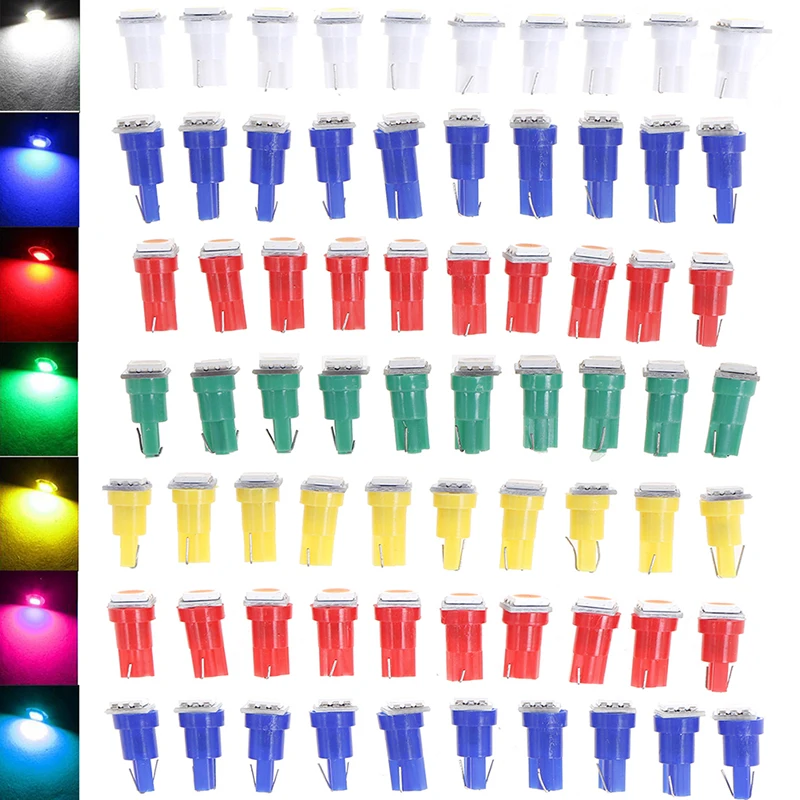 50Pcs LED T5 5050 Instrument Light bulbs 24V DC LED Car Auto Dashboards Gauge Lamp
50Pcs LED T5 5050 Instrument Light bulbs 24V DC LED Car Auto Dashboards Gauge Lamp