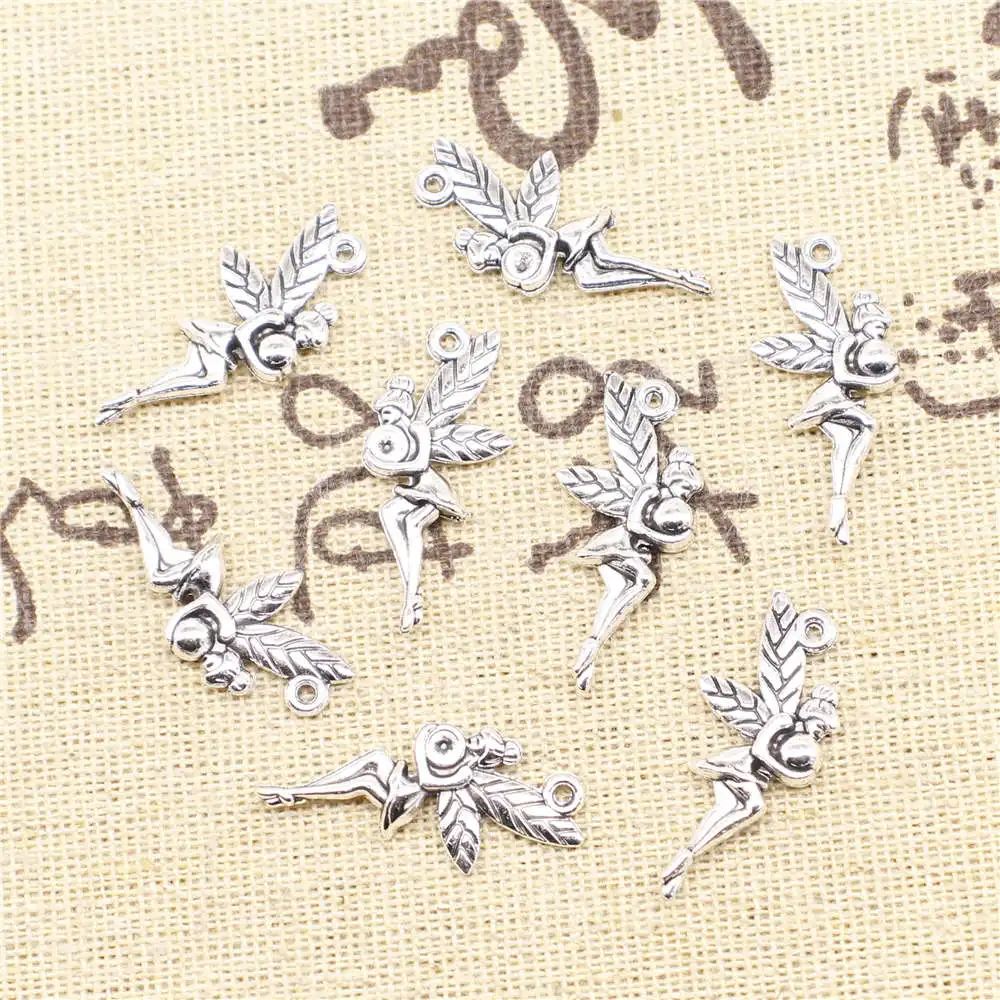 Angel Charms Supplies For Jewelry Making Kit Antique Silver Color 20pcs 12x26mm
Angel Charms Supplies For Jewelry Making Kit Antique Silver Color 20pcs 12x26mm