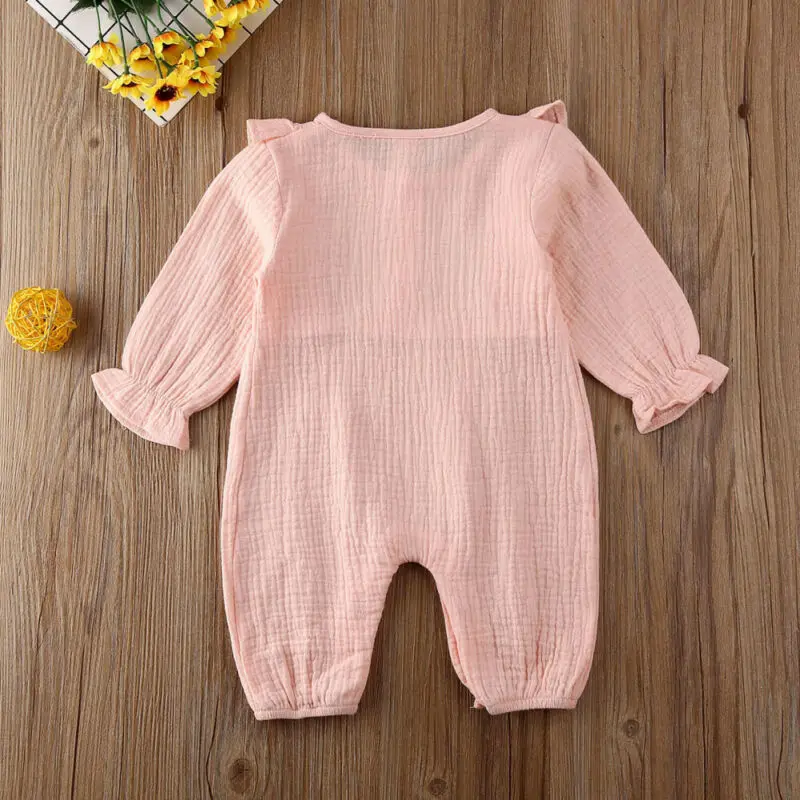 Imcute Baby Spring Autumn Fashion Newborn Baby Girl Clothes Long Sleeve Ruffle Romper Jumpsuit Overall Outfit
Imcute Baby Spring Autumn Fashion Newborn Baby Girl Clothes Long Sleeve Ruffle Romper Jumpsuit Overall Outfit