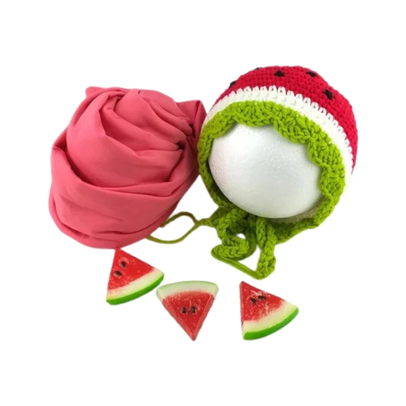 Baby Photography Props Newborn Blanket Wrap Hat Watermelon Slices Infants Photo Shooting Accessories
Baby Photography Props Newborn Blanket Wrap Hat Watermelon Slices Infants Photo Shooting Accessories