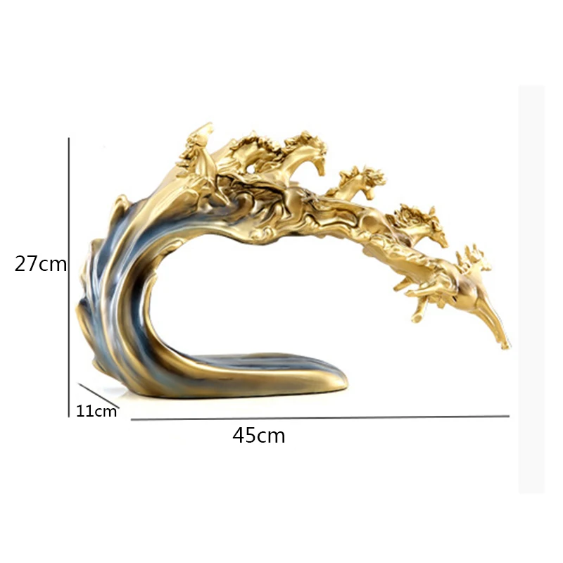 Resin Decoration Chinese Feng Shui Golden Horse to Success Home Crafts Lucky Doll Desk Decoration Gift
Resin Decoration Chinese Feng Shui Golden Horse to Success Home Crafts Lucky Doll Desk Decoration Gift
