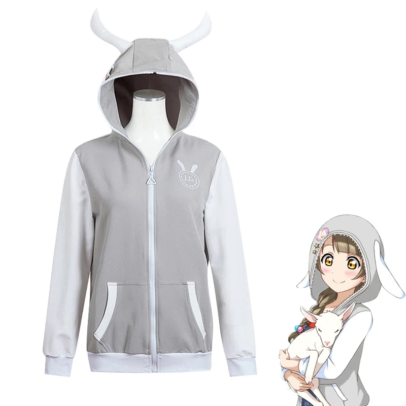 Love Live Hoodies Sweatshirts Anime LoveLive Cosplay Costume Minami Kotori Hooded Coat Nishikino Maki Jackets Uniform Women Girl
Love Live Hoodies Sweatshirts Anime LoveLive Cosplay Costume Minami Kotori Hooded Coat Nishikino Maki Jackets Uniform Women Girl
