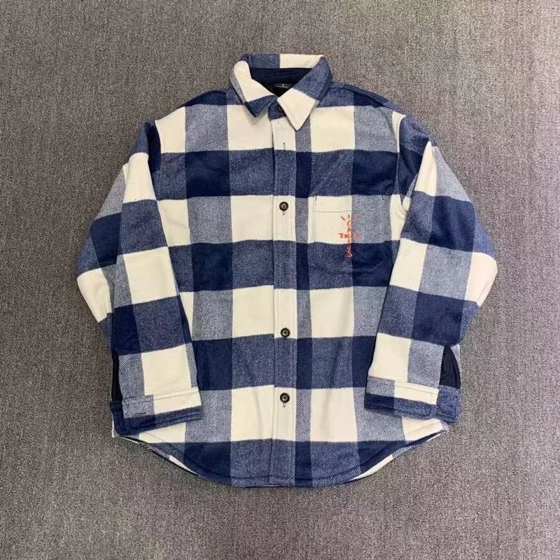 Travis Scott Jack Boyst Shirt High Street Fashion Brand Men Women Jacket Album Embroidery Woolen Plaid Shirt
Travis Scott Jack Boyst Shirt High Street Fashion Brand Men Women Jacket Album Embroidery Woolen Plaid Shirt