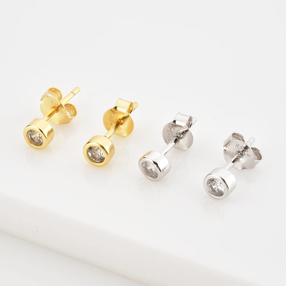 Sterling Silver Gold Round Stud Earring Clips Pendientes Women Piercing Wedding Jewelry 2021 Luxury Crystal Jewels silver
Sterling Silver Gold Round Stud Earring Clips Pendientes Women Piercing Wedding Jewelry 2021 Luxury Crystal Jewels silver