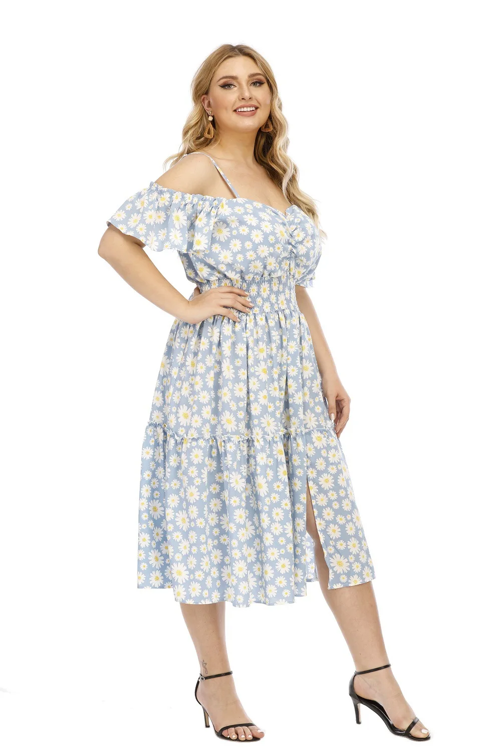 Dresses for Women Summer New Floral Strap Dress Sexy Off-Shoulder Waist Extra Large Dress Vestidos
Dresses for Women Summer New Floral Strap Dress Sexy Off-Shoulder Waist Extra Large Dress Vestidos