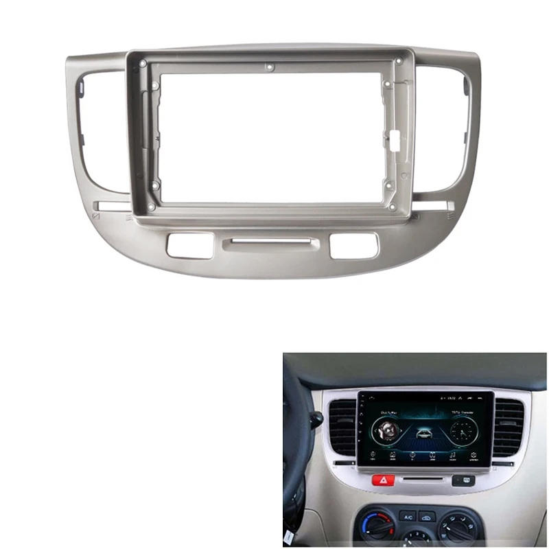 9Inch 2Din Car Stereo Audio Fascia Frame Adapter Dash Fitting Panel Frame Kit for KIA Rio 2007
9Inch 2Din Car Stereo Audio Fascia Frame Adapter Dash Fitting Panel Frame Kit for KIA Rio 2007
