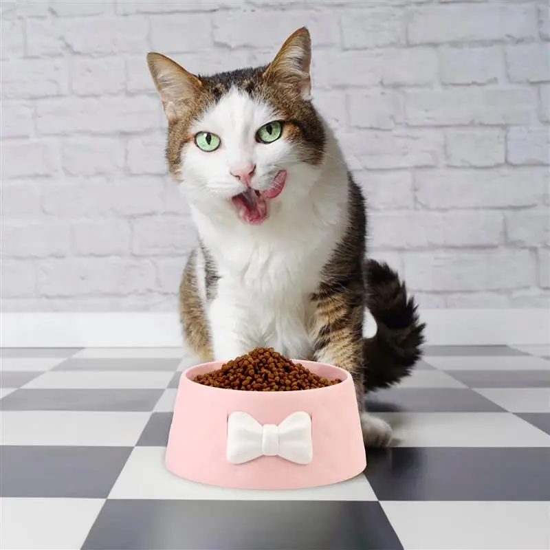 Hot Sales 1 Piece Cat Bowl Creative Lovely Bowknot Decoration Pet Cats Dogs Drinking Dish Feeder Cats Feeding Bowl Accessories
Hot Sales 1 Piece Cat Bowl Creative Lovely Bowknot Decoration Pet Cats Dogs Drinking Dish Feeder Cats Feeding Bowl Accessories