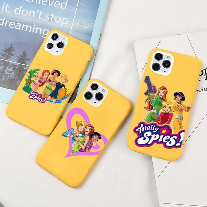 Cartoon Totally Spies Phone Case For IPhone 6 6s 7 8 Plus X Xs Xr Xsmax 11 12 Pro Promax 12mini Candy Yellow Silicone Cover
Cartoon Totally Spies Phone Case For IPhone 6 6s 7 8 Plus X Xs Xr Xsmax 11 12 Pro Promax 12mini Candy Yellow Silicone Cover
