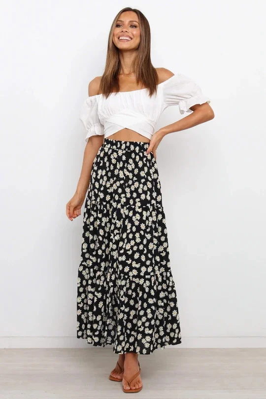 Women's Y2k Skirt Spring Summer Harajuku A-line Midi Skirts High Waist Floral Print Pleated Korean Fashion Long Swing Skirts
Women's Y2k Skirt Spring Summer Harajuku A-line Midi Skirts High Waist Floral Print Pleated Korean Fashion Long Swing Skirts