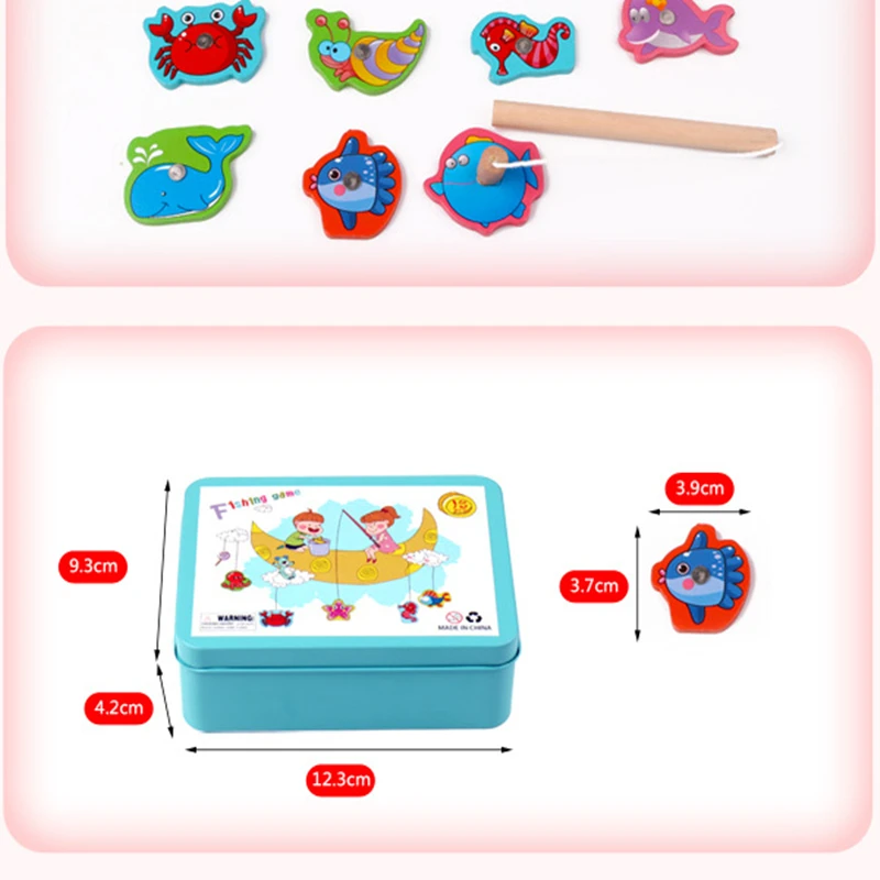 Montessori Early Education Children's Puzzle Wooden Magnetic Fishing Toys Focus Hand Eye Coordination eExercise
Montessori Early Education Children's Puzzle Wooden Magnetic Fishing Toys Focus Hand Eye Coordination eExercise
