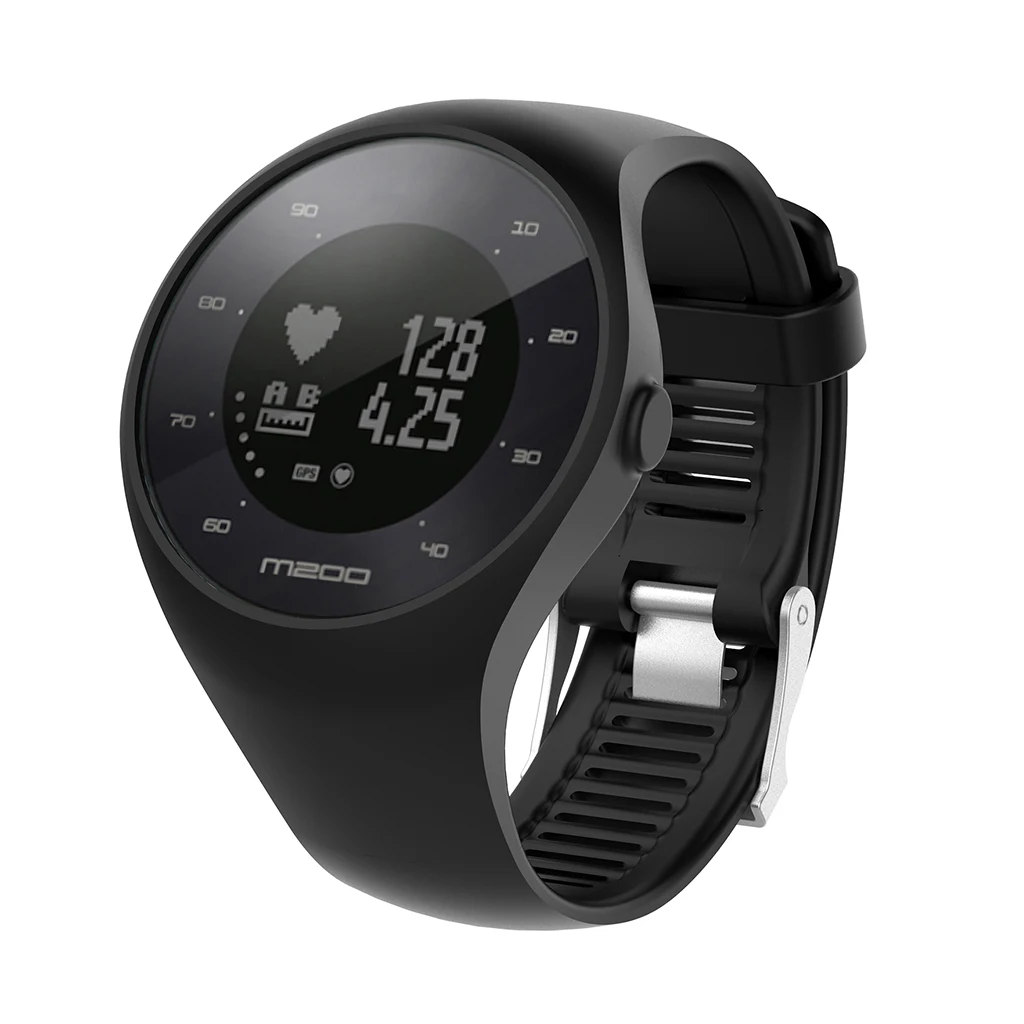 Силиконовый ремешок для часов сменный Браслет Polar M200 GPS W2952001 | Наручные часы