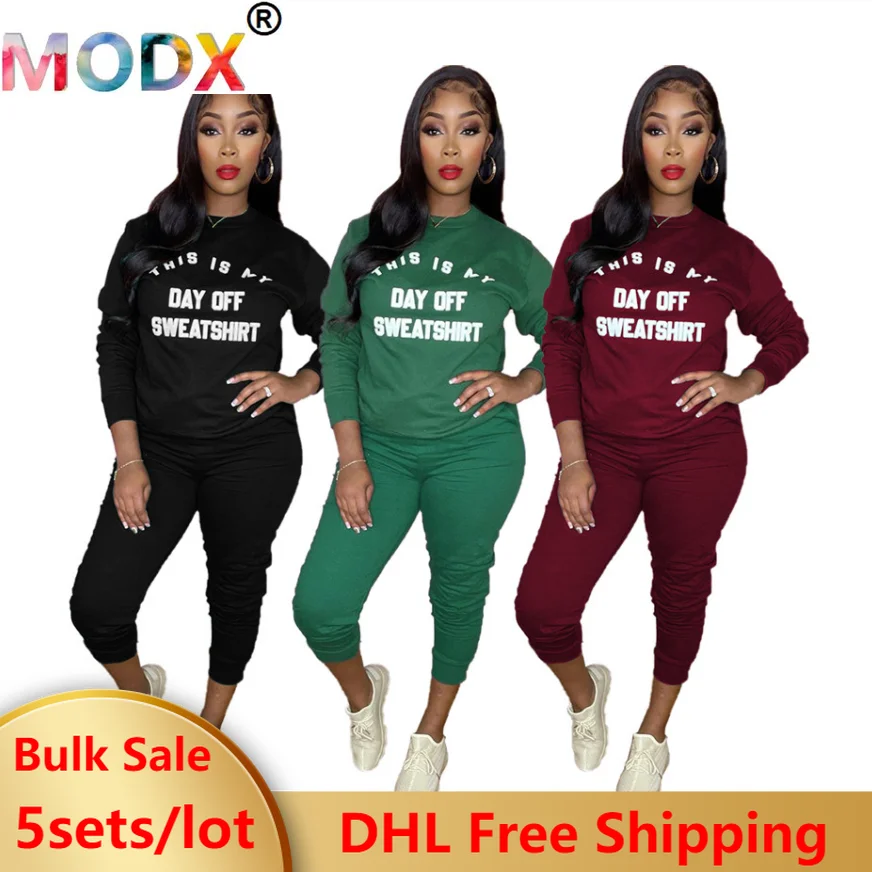 Letter Printing Sweatsuits for Women Casual Jogger Sets 2 Two Piece Hoodie and Sweatpants Wholesale Fall Winter Clothes 6735
Letter Printing Sweatsuits for Women Casual Jogger Sets 2 Two Piece Hoodie and Sweatpants Wholesale Fall Winter Clothes 6735