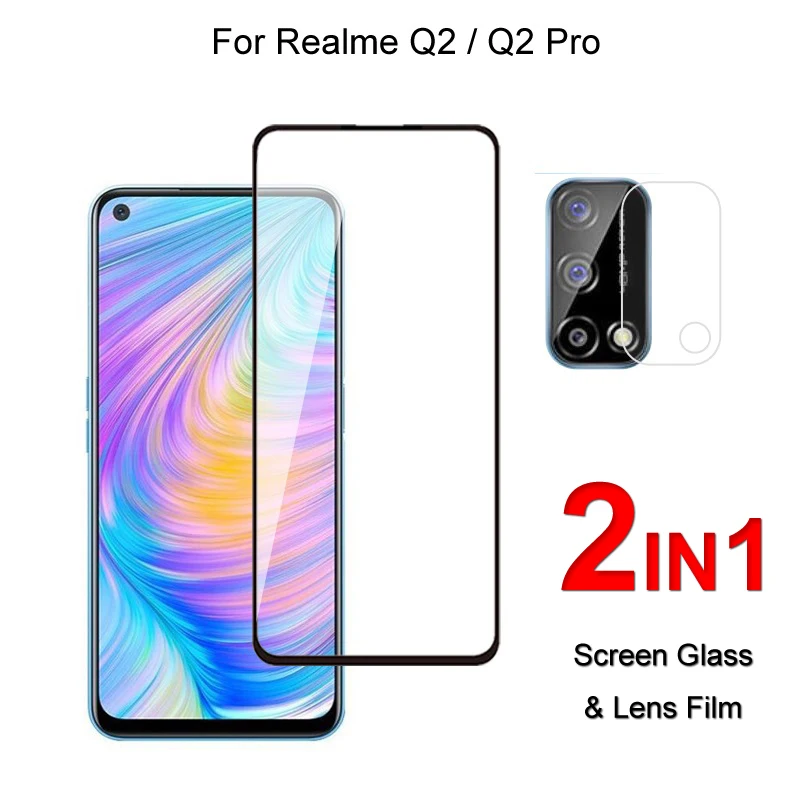 Стекло с полным покрытием для Realme Q2 Pro/Q2, защита экрана, защитное закаленное стекло, Взрывозащищенная и пленка для объектива камеры
Стекло с полным покрытием для Realme Q2 Pro/Q2, защита экрана, защитное закаленное стекло, Взрывозащищенная и пленка для объектива камеры