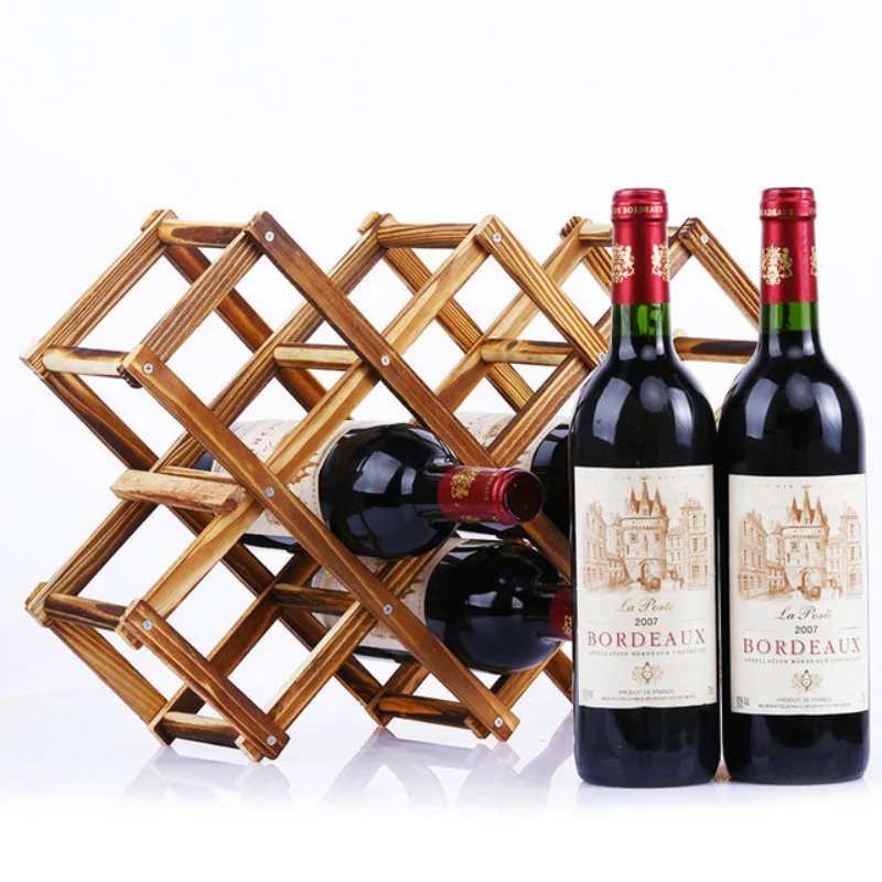Collapsible Wine Racks Wooden Wine Bottle Holder Bar Cabinet Wine Decorative Display Stand Creative Retro Bottle Rack Organizers
Collapsible Wine Racks Wooden Wine Bottle Holder Bar Cabinet Wine Decorative Display Stand Creative Retro Bottle Rack Organizers