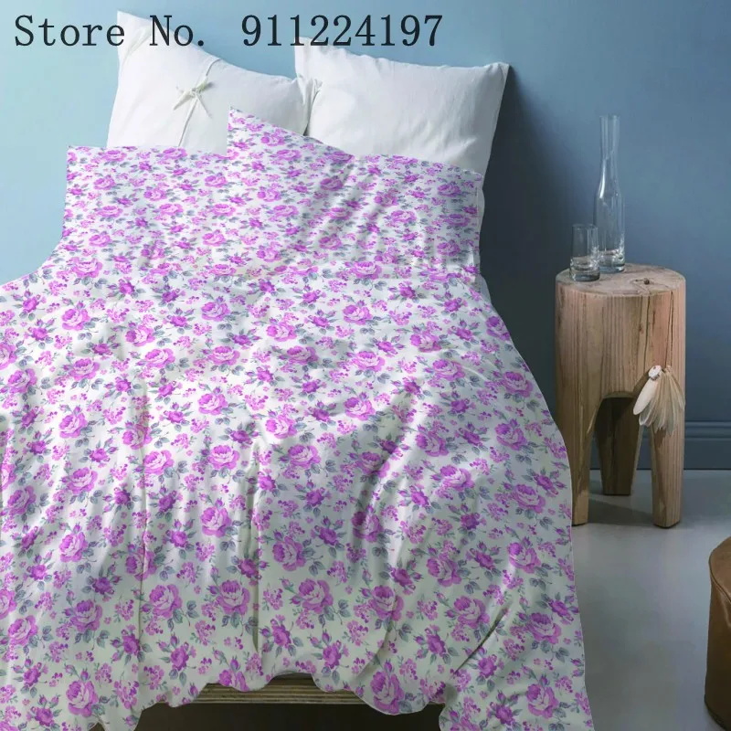 Small Fresh Bedding Sets 3PCS Quilt Cover Queen King Size Comfortable Cover Home Textiles Purple Floral Printing Duvet Cover
Small Fresh Bedding Sets 3PCS Quilt Cover Queen King Size Comfortable Cover Home Textiles Purple Floral Printing Duvet Cover